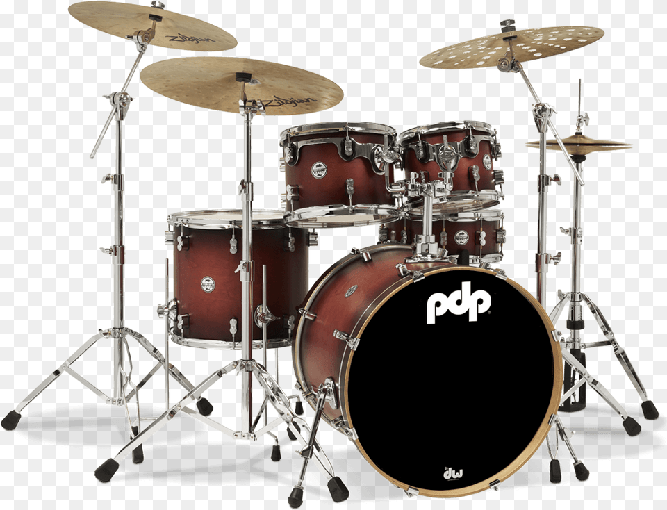 Satin Tobacco Burst Pdp Concept Maple Shell Pack 5 Piece Satin Tobacco, Drum, Musical Instrument, Percussion Png