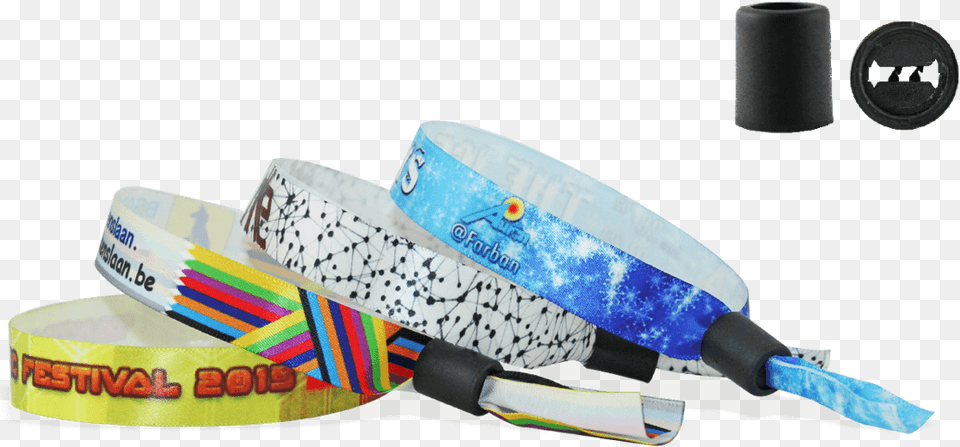 Satin Wristbands With Plastic Sliding Clip Closure Polsbandje Schuifsluiting, Accessories, Belt, Strap Free Transparent Png
