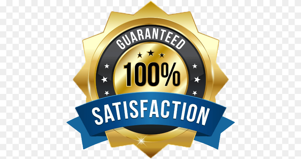 Satisfaction Guarantee Logo 100 Satisfaction Guarantee Logo, Badge, Symbol, Dynamite, Weapon Png Image