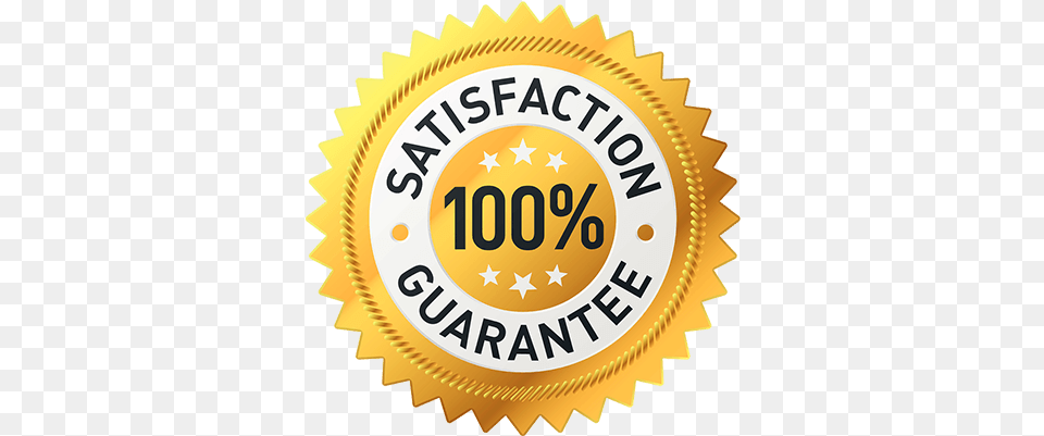 Satisfaction Guaranteed Ispeaksocial 100 Satisfaction Guarantee, Badge, Logo, Symbol, Gold Png