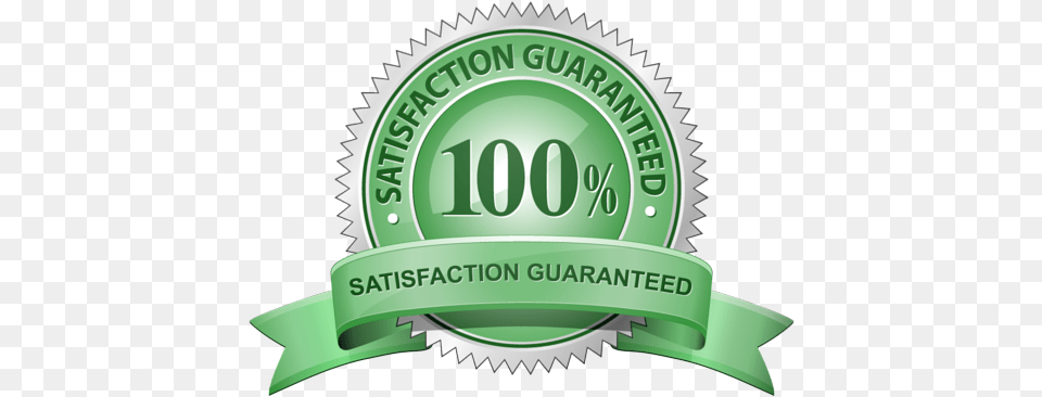 Satisfaction Guaranteed Label, Logo, Badge, Green, Symbol Free Png