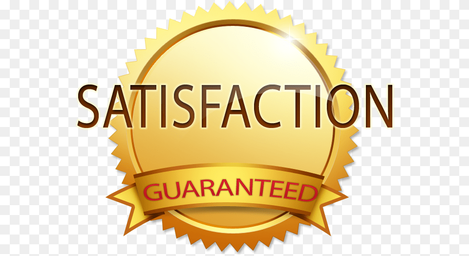 Satisfaction Guaranteed Miaras Whirlpool Gold, Logo, Badge, Symbol Free Png