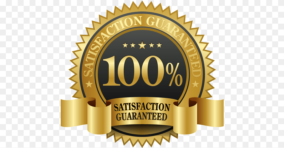 Satisfaction Guaranteed Satisfaction Guaranteed Logo, Badge, Gold, Symbol Png