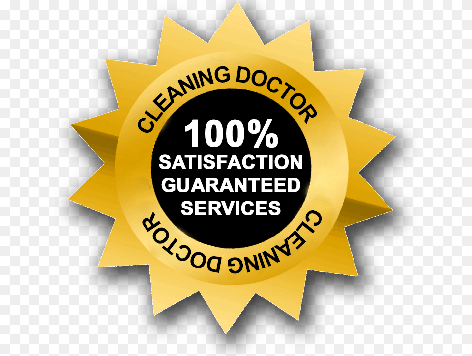 Satisfaction Guaranteed U2013 Cleaning Doctor Forp Usp, Badge, Logo, Symbol, Gold Free Png