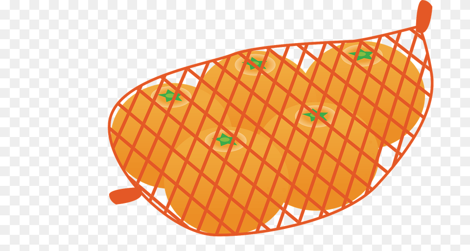 Satsuma Oranges In A Red Mesh Bag Clipart, Citrus Fruit, Food, Fruit, Orange Png Image
