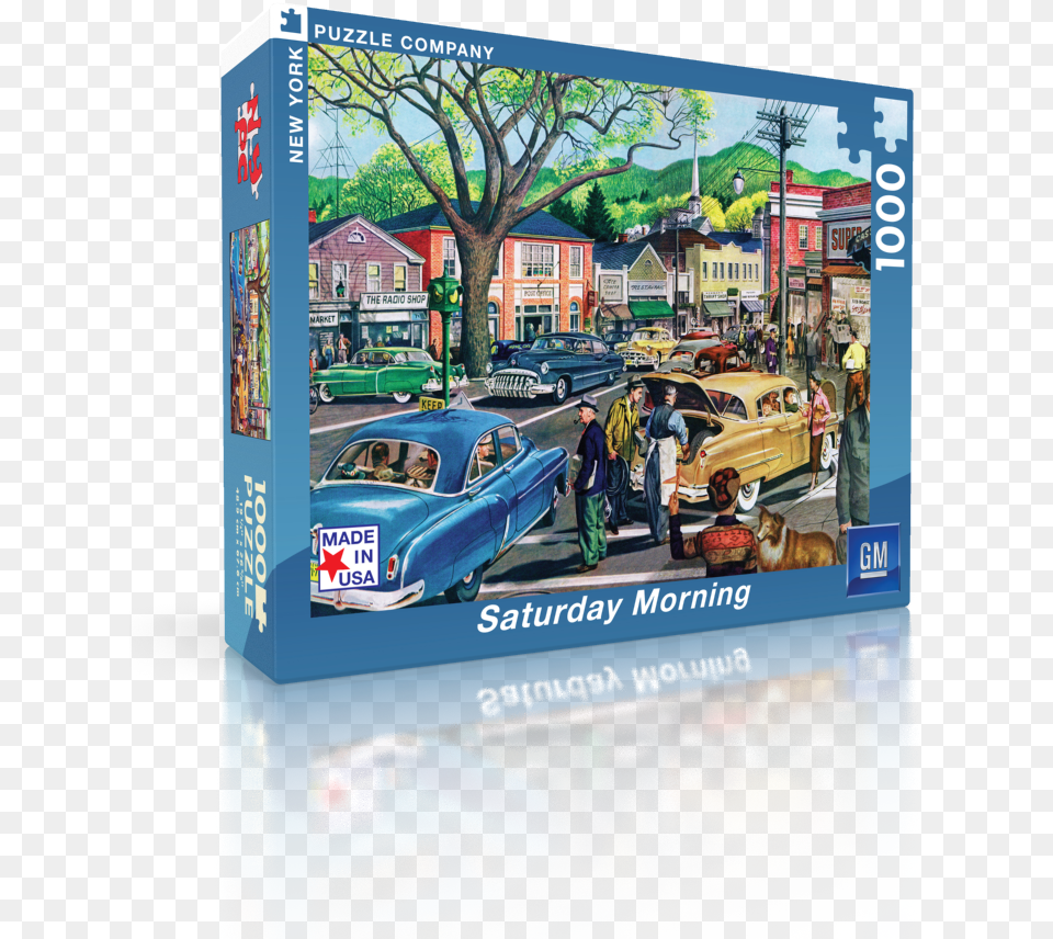 Saturday Afternoon Vehicles Jigsaw Puzzle Car Dealership, Advertisement, Vehicle, Transportation, Poster Free Png Download