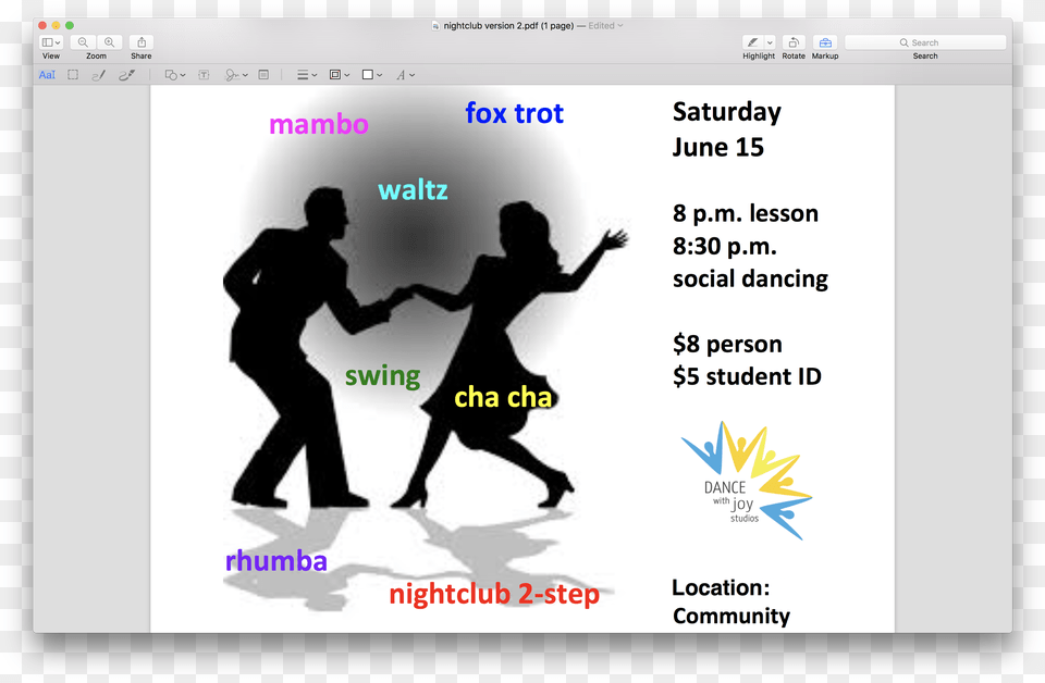 Saturday Dance With Joy Party June Swing Dancing, Adult, Female, Male, Man Png