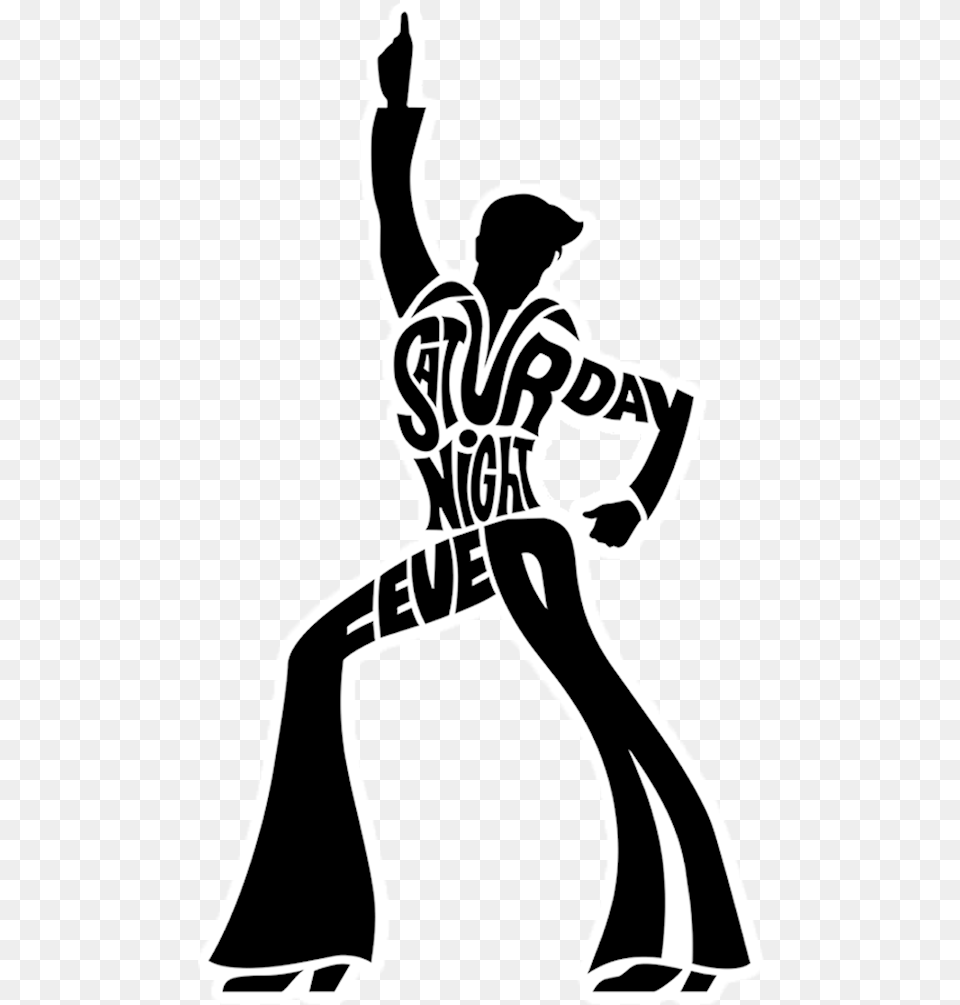 Saturday Night Fever, Stencil, Adult, Female, Person Free Png