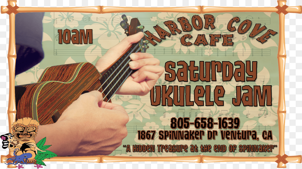 Saturday Night Ukulele Jams At Harbor Cove Cafe Poster, Body Part, Finger, Hand, Person Png Image