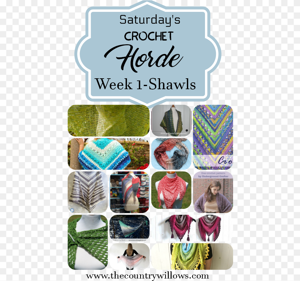 Saturdays Crochet Horde Week 1 Shawls Knitting, Hat, Clothing, Person, Adult Free Png