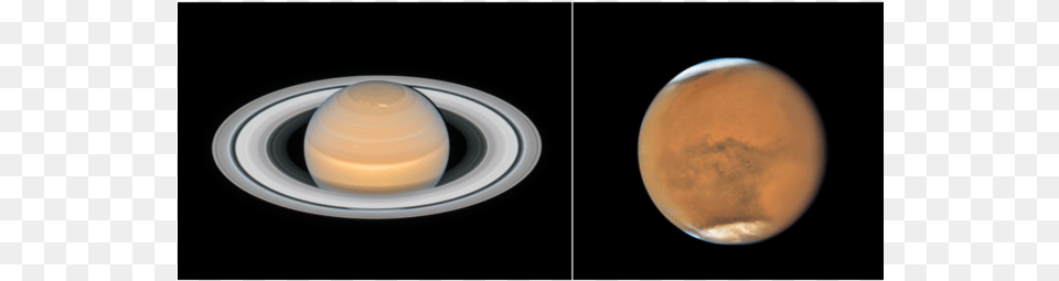 Saturn And Mars At Opposition Hubble Saturn, Astronomy, Planet, Outer Space, Outdoors Free Transparent Png