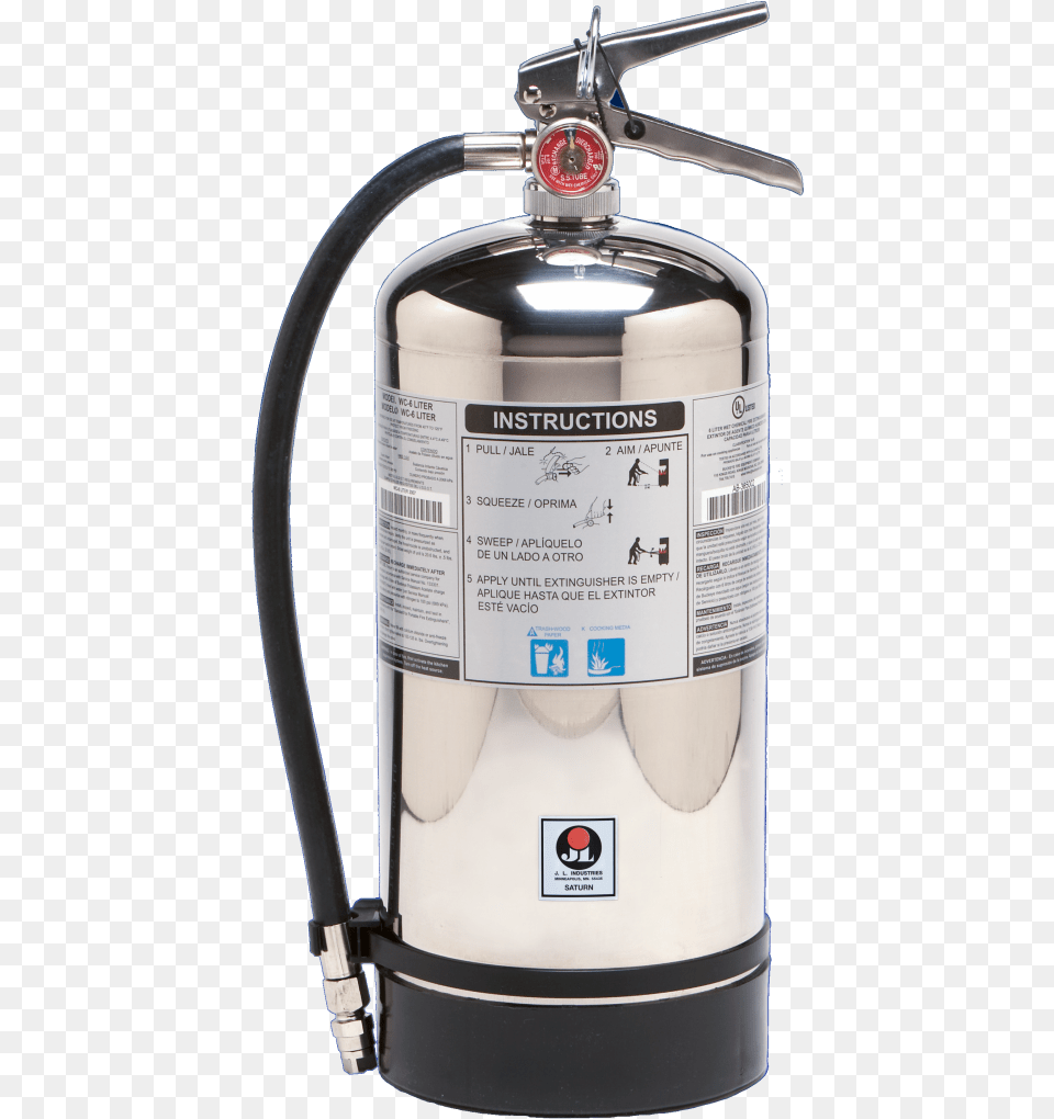 Saturn Extinguishers Class K Wet Chemical Activar Fire Extinguisher, Cylinder, Bottle, Shaker Png Image
