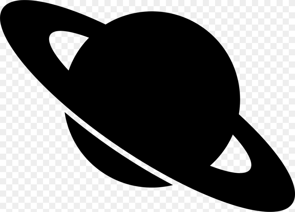 Saturn Planet Computer Icons Solar System, Gray Free Png Download