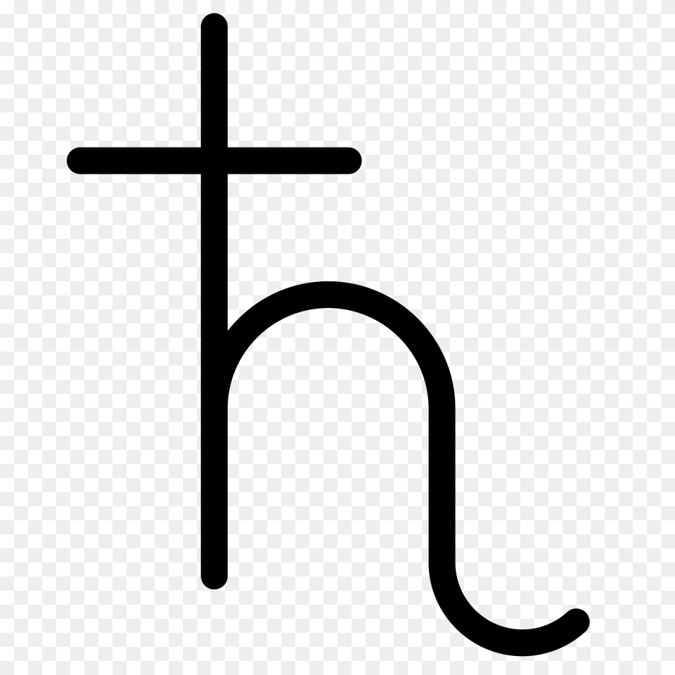 Saturn Symbol Icon, Gray Png Image