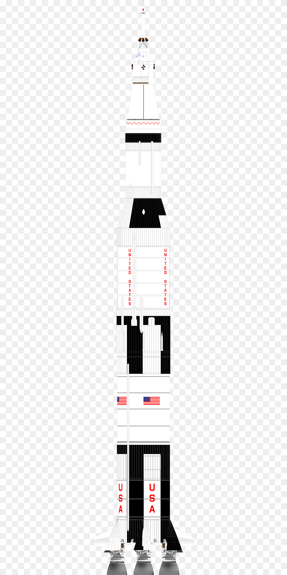 Saturn V Spacecraft Clipart, Rocket, Weapon, Aircraft, Spaceship Png