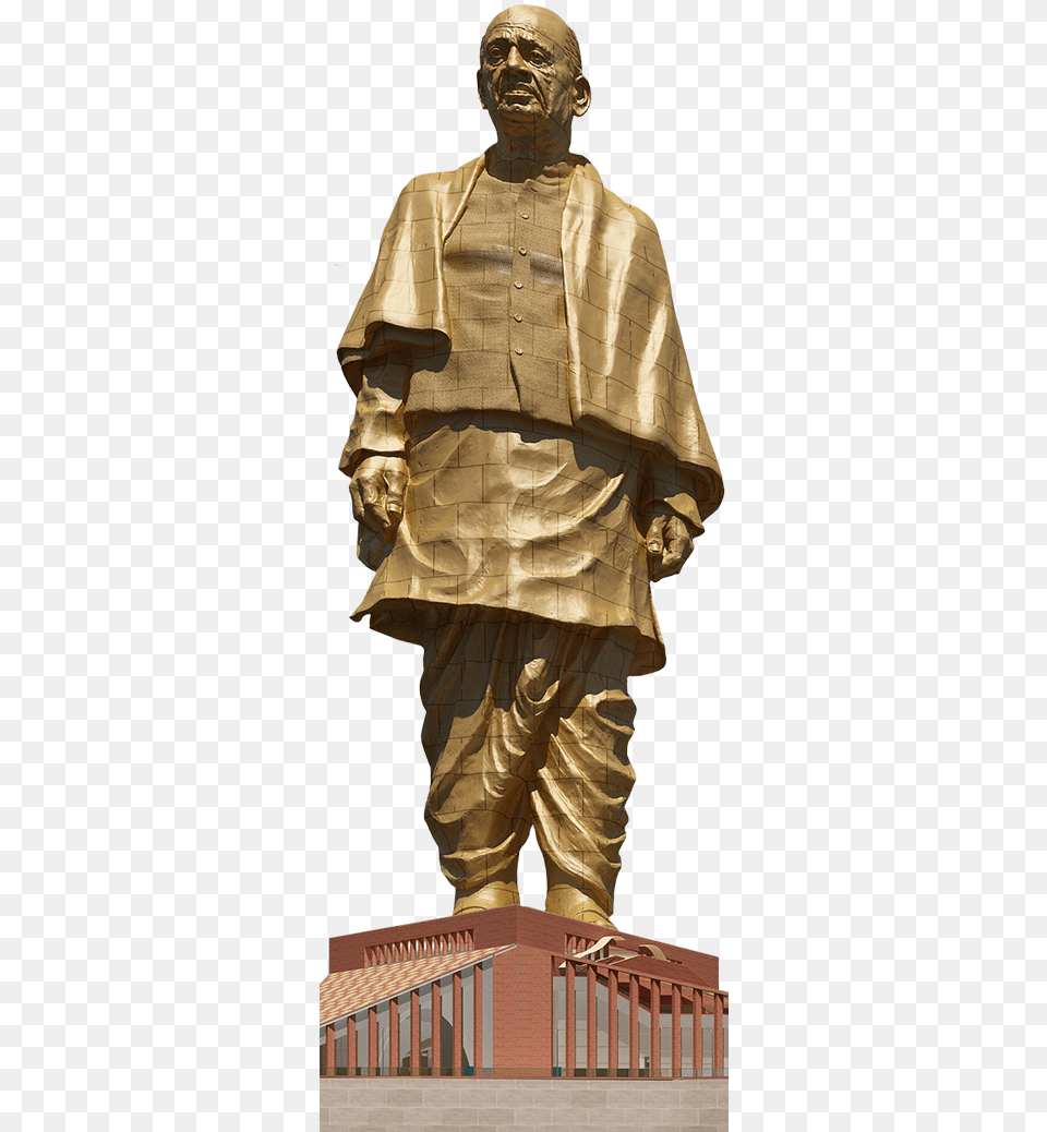 Satute Of Unity Sardar Vallabhbhai Patel Statue In Gujarat, Bronze, Adult, Man, Male Free Png