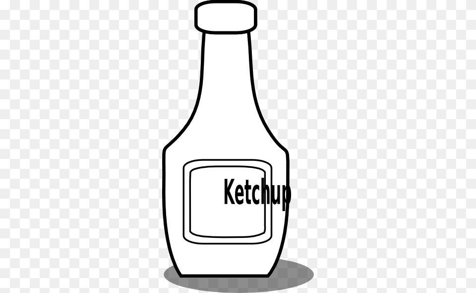 Sauce Clipart Black And White, Bottle, Jar, Device, Grass Png Image