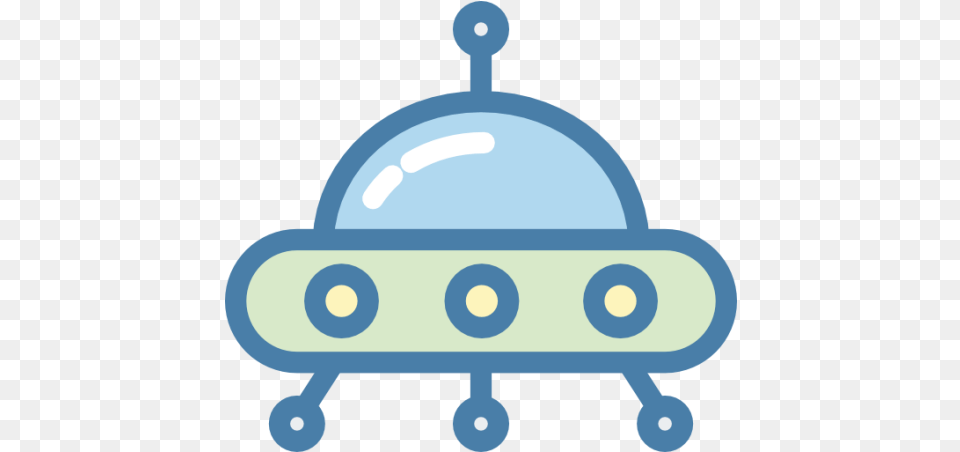 Saucer Ufo Spaceship Icon Of Ovni Icono, Lighting, Device, Grass, Lawn Png Image