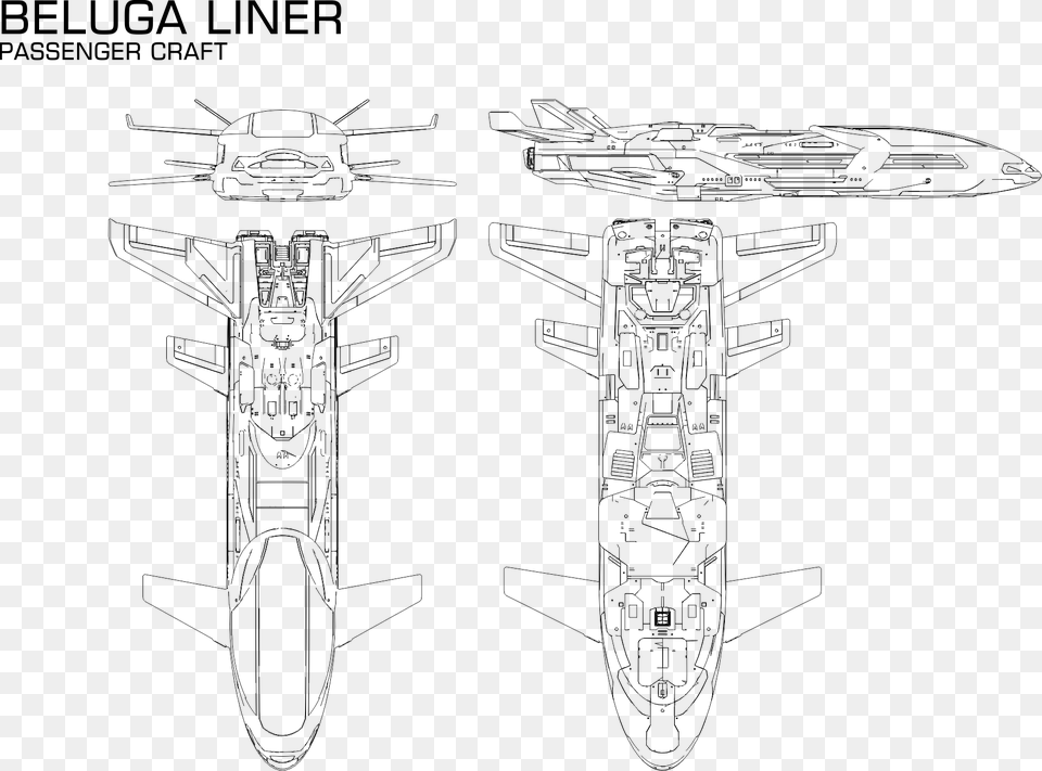 Saud Kruger Beluga Liner From Elite Elite Dangerous Beluga Size, Aircraft, Airplane, Transportation, Vehicle Png Image