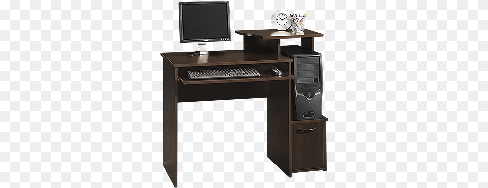 Sauder Beginnings Computer Desk Cnc Sauder Beginnings Cinnamon Cherry Computer Desk, Furniture, Electronics, Table, Computer Keyboard Free Transparent Png