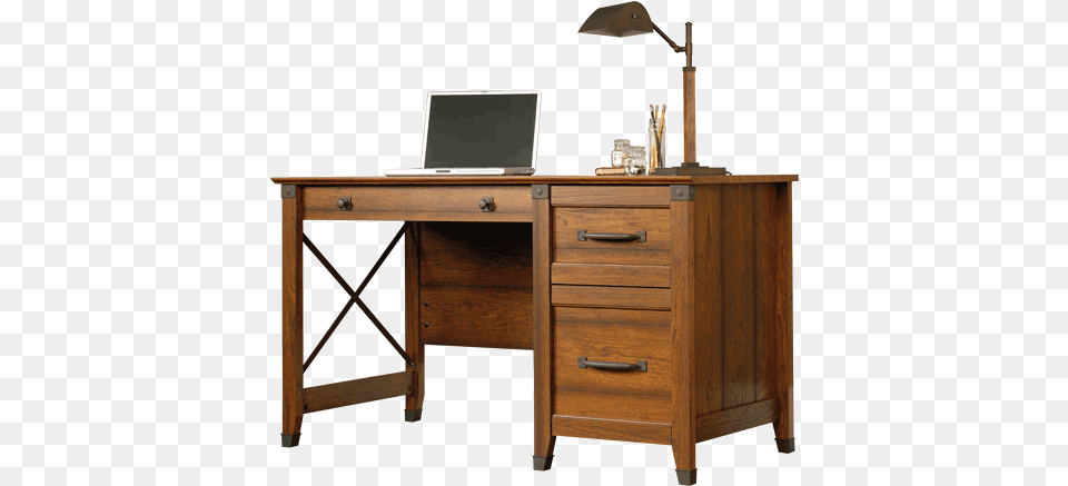 Sauder Carson Forge Desk, Computer, Electronics, Furniture, Table Png