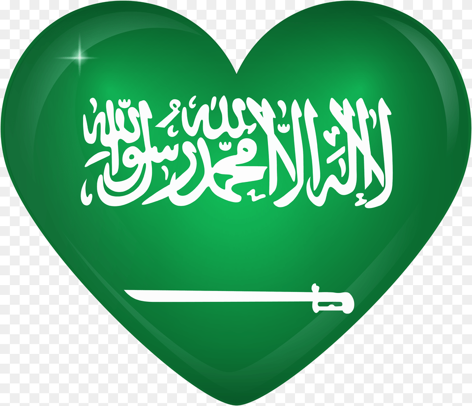 Saudi Arabia Flag Heart, Balloon, Birthday Cake, Cake, Cream Free Transparent Png