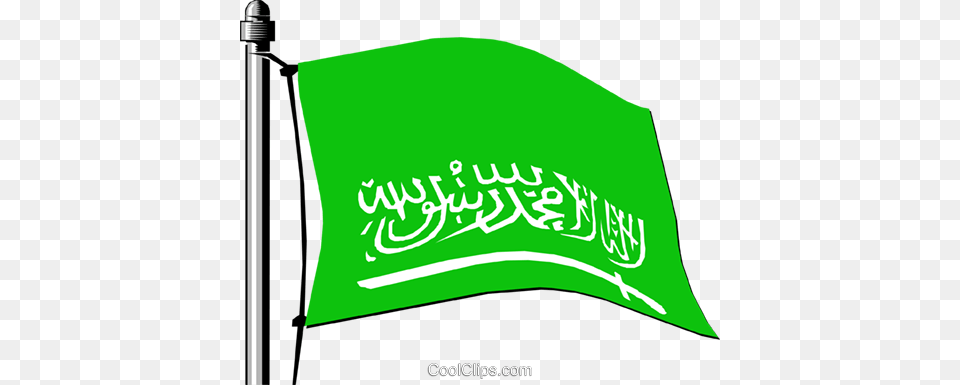 Saudi Arabia Flag Royalty Vector Clip Art Illustration Bandeira Da China, Saudi Arabia Flag Free Png Download