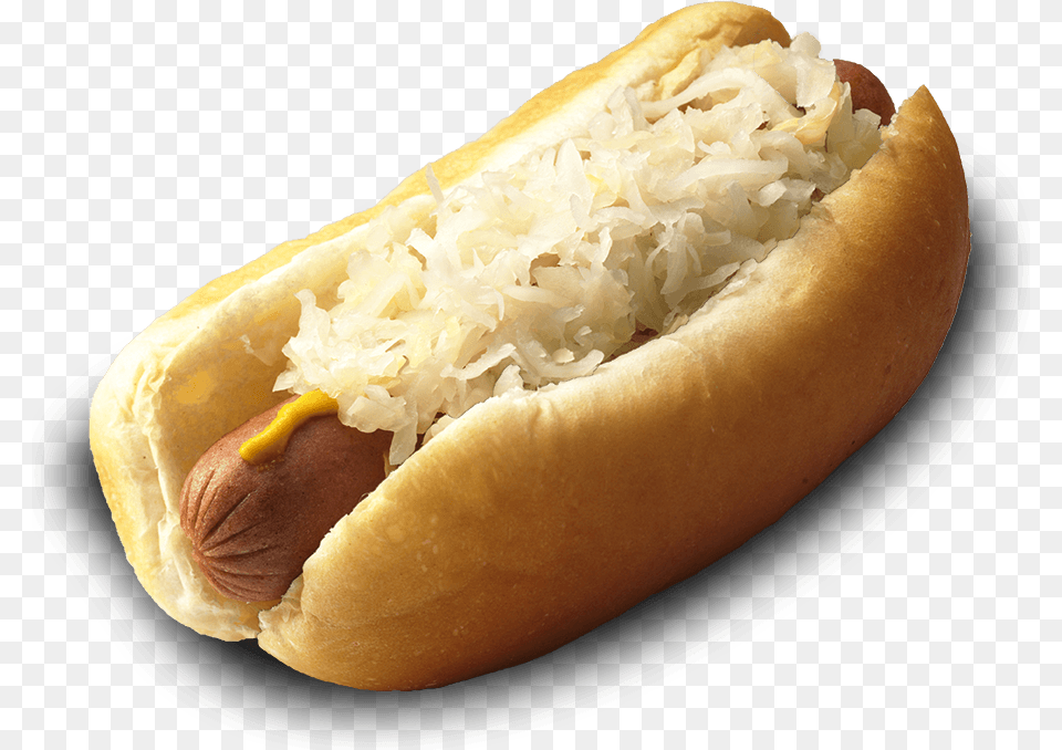Sauerkraut Mustard Hot Dog, Food, Hot Dog Free Transparent Png