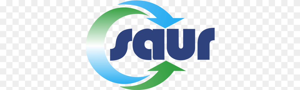 Saur Client Groupe Saur, Logo, Green, Recycling Symbol, Symbol Png Image