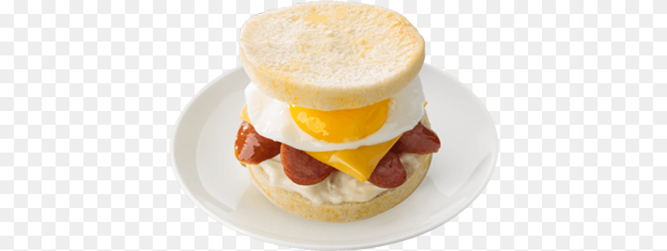 Sausage And Egg Sandwich Sausage And Egg Bap, Food, Ketchup Free Transparent Png