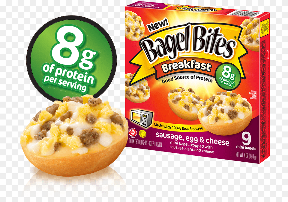 Sausage Bagel Bites, Food, Snack, Bread Png