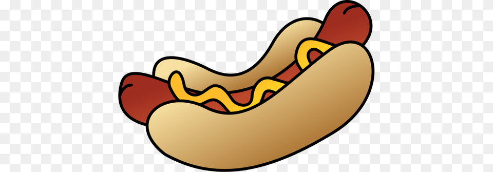 Sausage Bun And Mustard, Food, Hot Dog Free Png Download