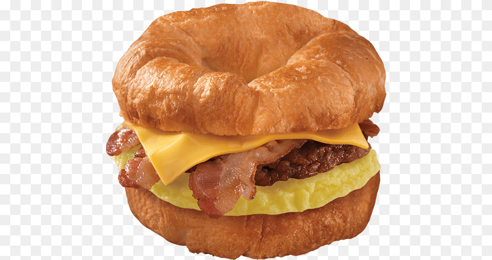 Sausage Egg And Cheese Croissant, Burger, Food Free Transparent Png