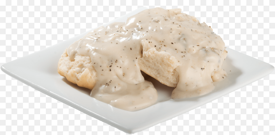 Sausage Gravy, Food, Plate, Meal, Ice Cream Free Png Download