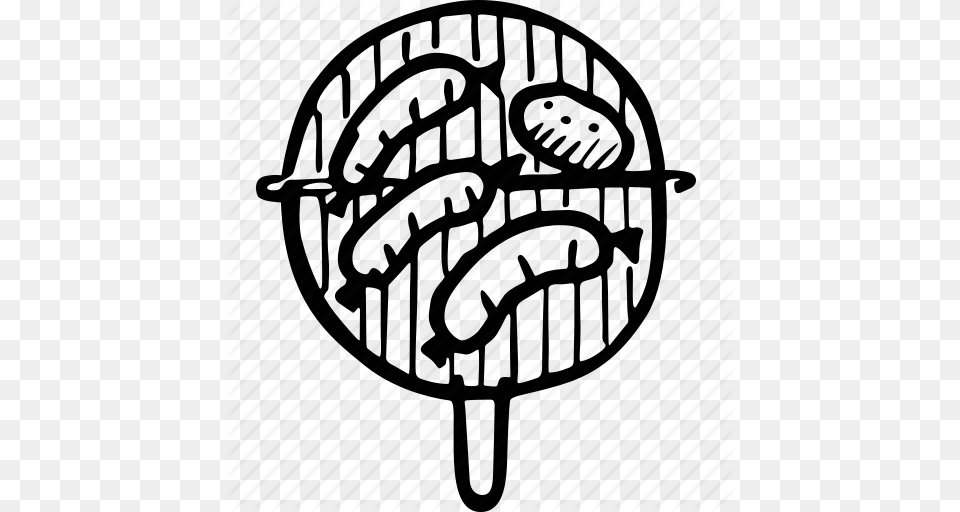 Sausage On A Bbq Drawing Clipart Barbecue Grilling Clip, Cooking, Food Png