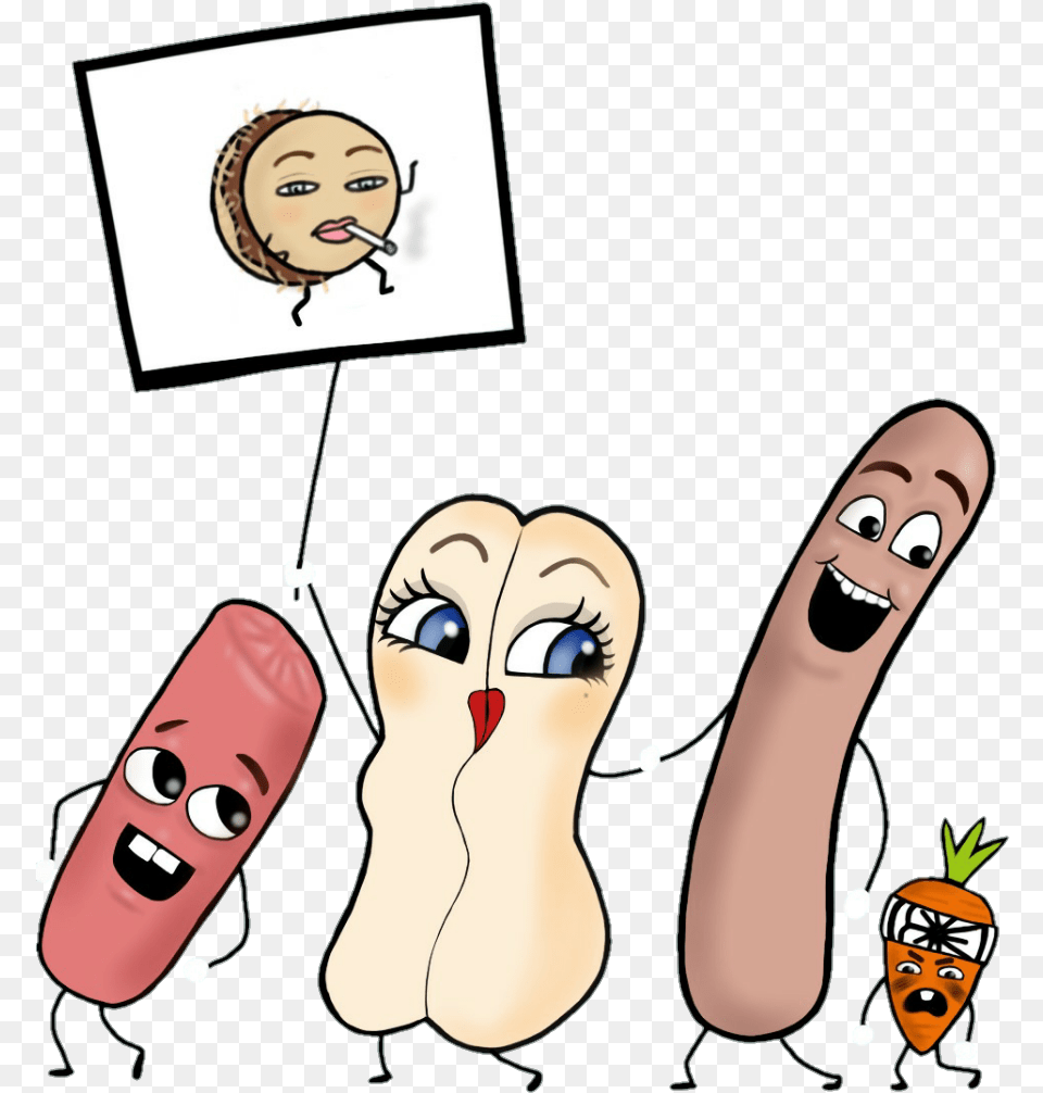 Sausage Party Cartoon, Face, Head, Person, Baby Png Image