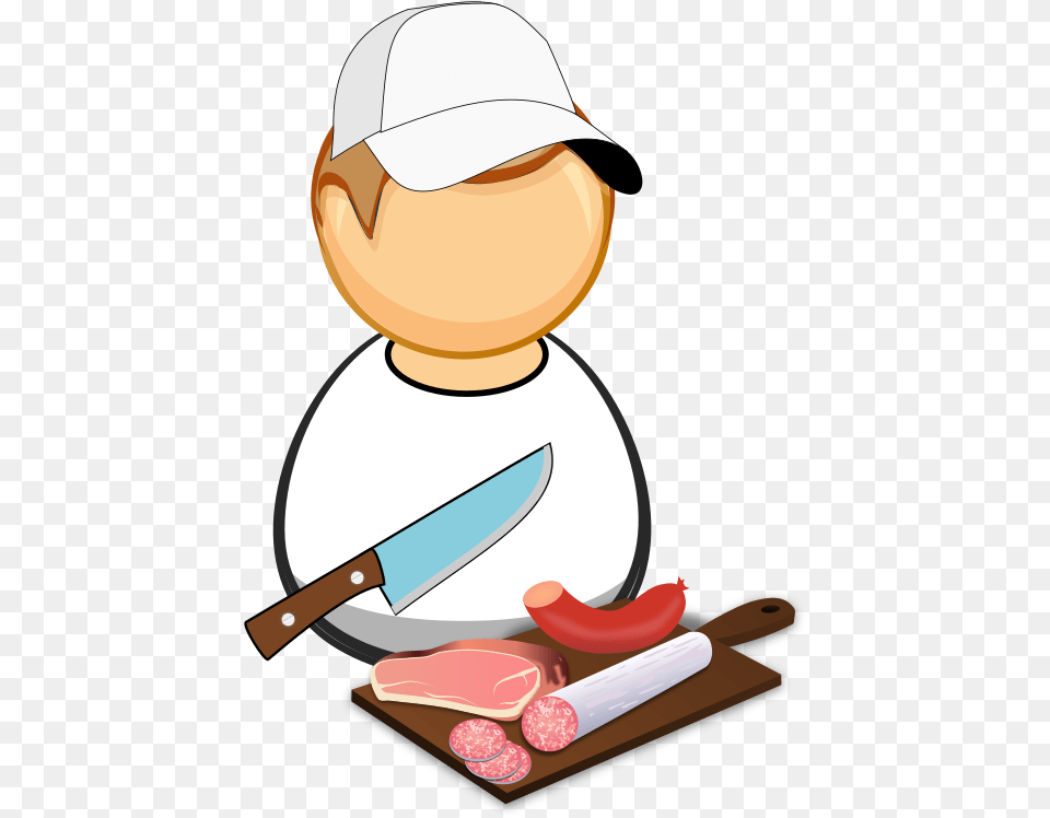 Sausage Salami Maker Butcher Clipart, Blade, Knife, Weapon, Dagger Png