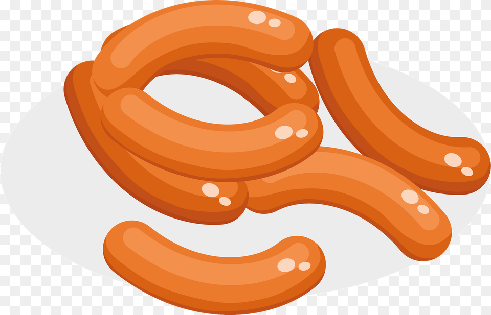 Sausages Clipart, Food, Pretzel Free Png