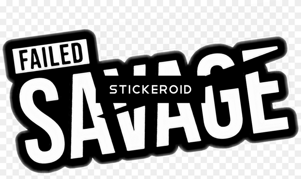 Savage, Sticker, Text, License Plate, Transportation Free Png Download
