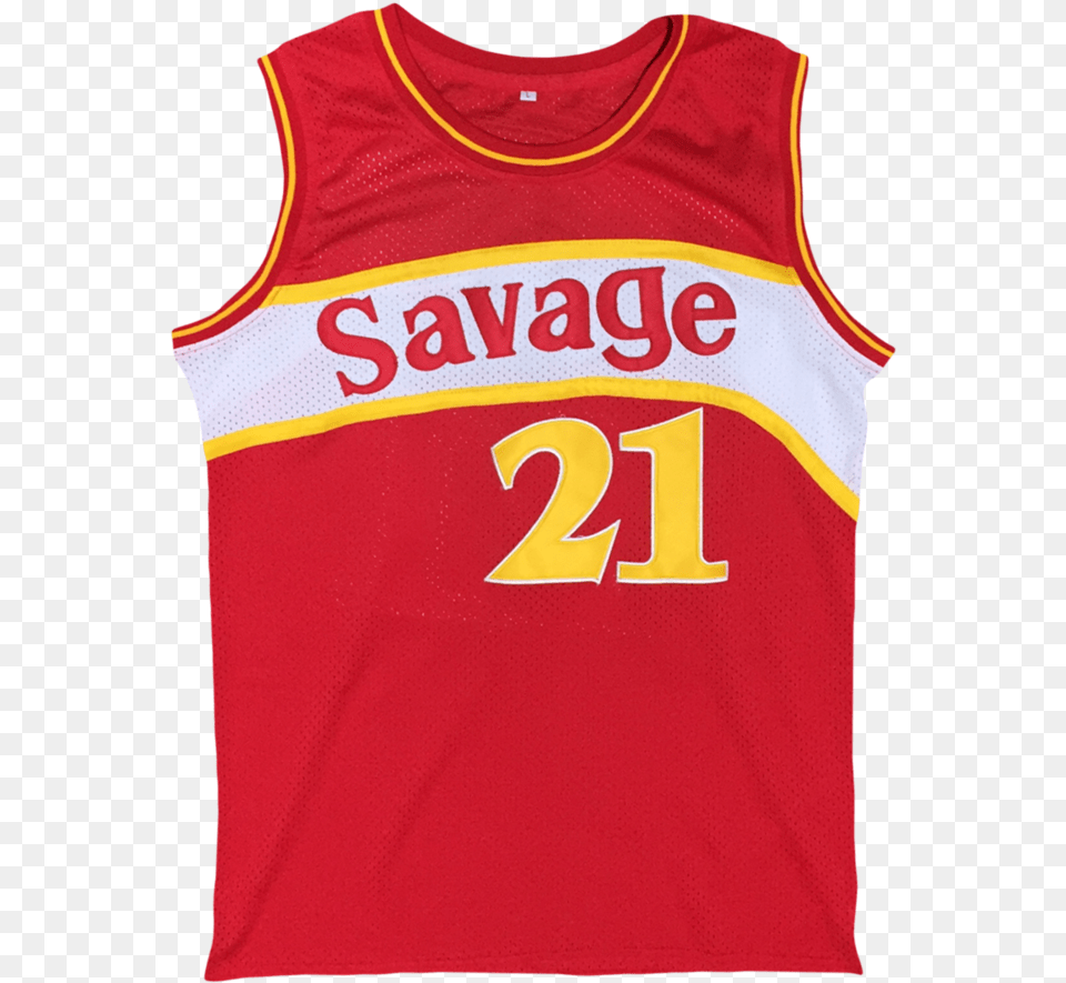 Savage Basketball Jersey Vest, Clothing, Shirt, Person Png Image