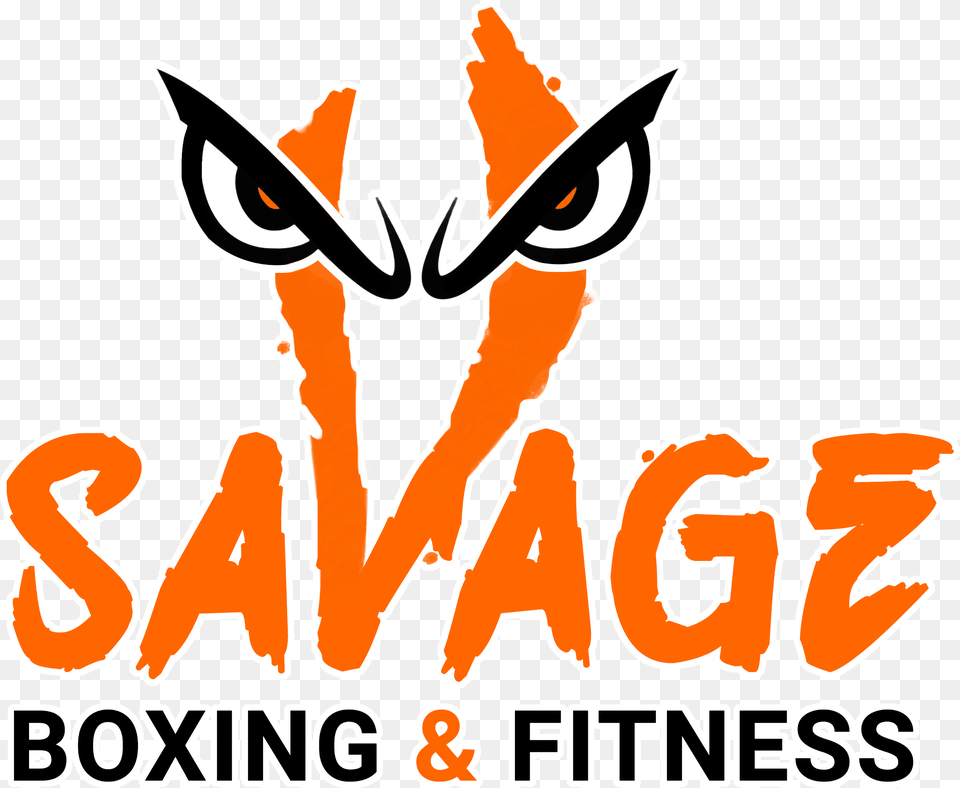 Savage Boxing Amp Fitness Logo, Advertisement, Person, Poster, Carrot Png Image