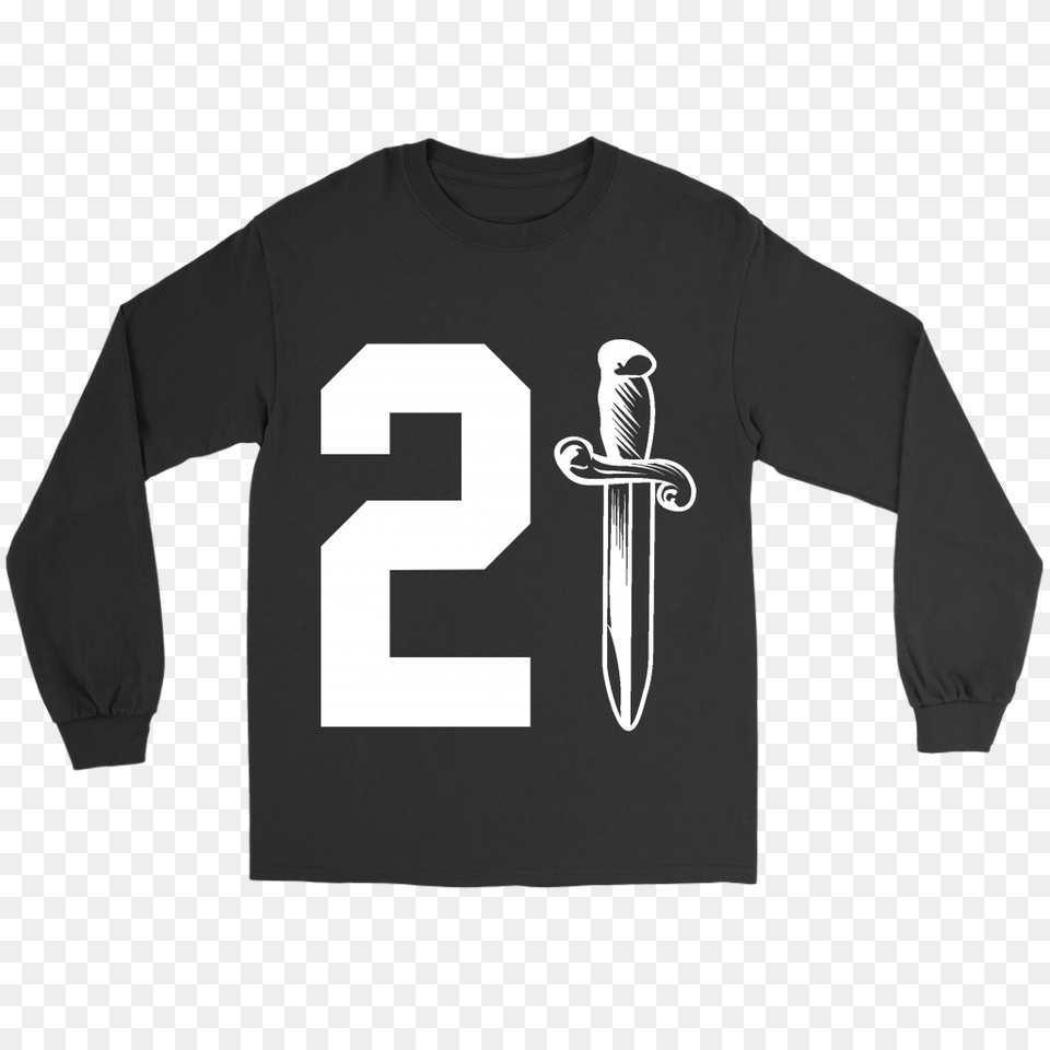 Savage Daggar Issa Knife Long Sleeve Shirt Ebay, Blade, Clothing, Dagger, Long Sleeve Png