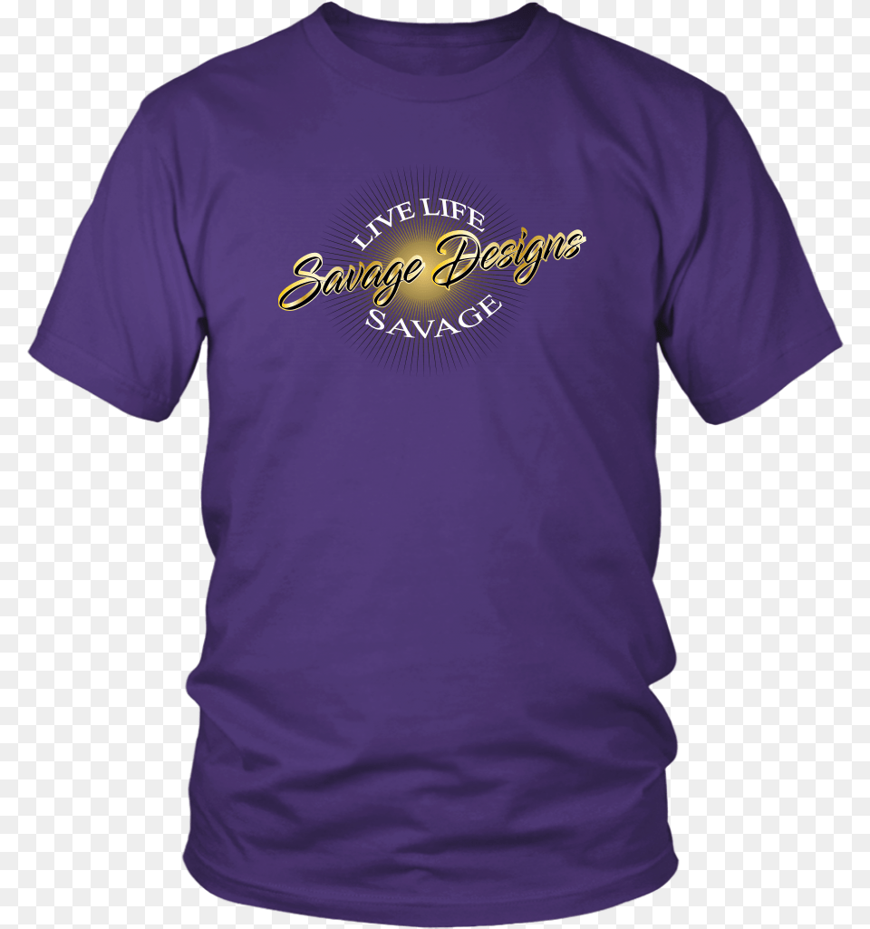 Savage Designs Sunray Flare Black And Gold 9 Colors Larry Bernandez T Shirt, Clothing, T-shirt, Purple Free Png