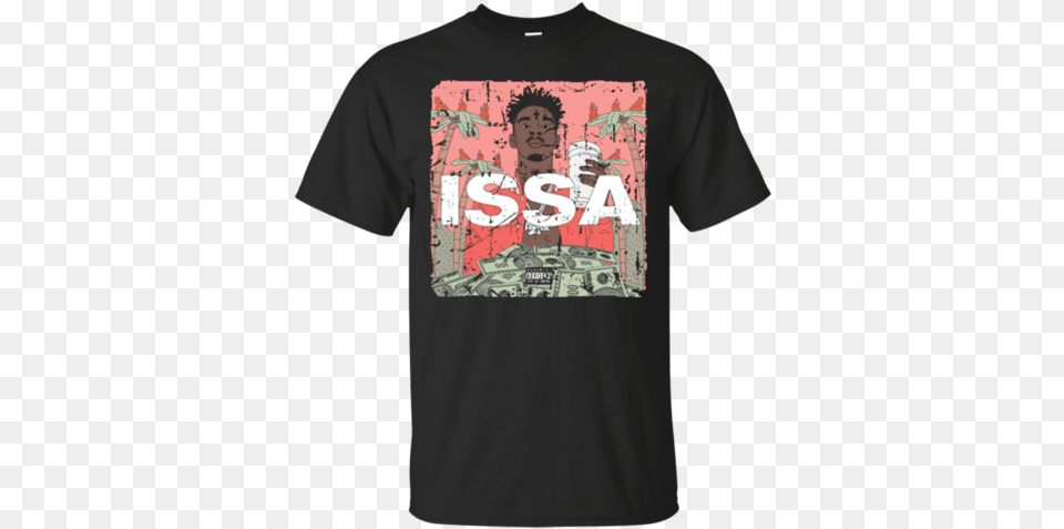 Savage Issa T Shirt T Shirts S Black T Shirts 21 Savage Issa Album Cover, Clothing, T-shirt, Face, Head Png Image