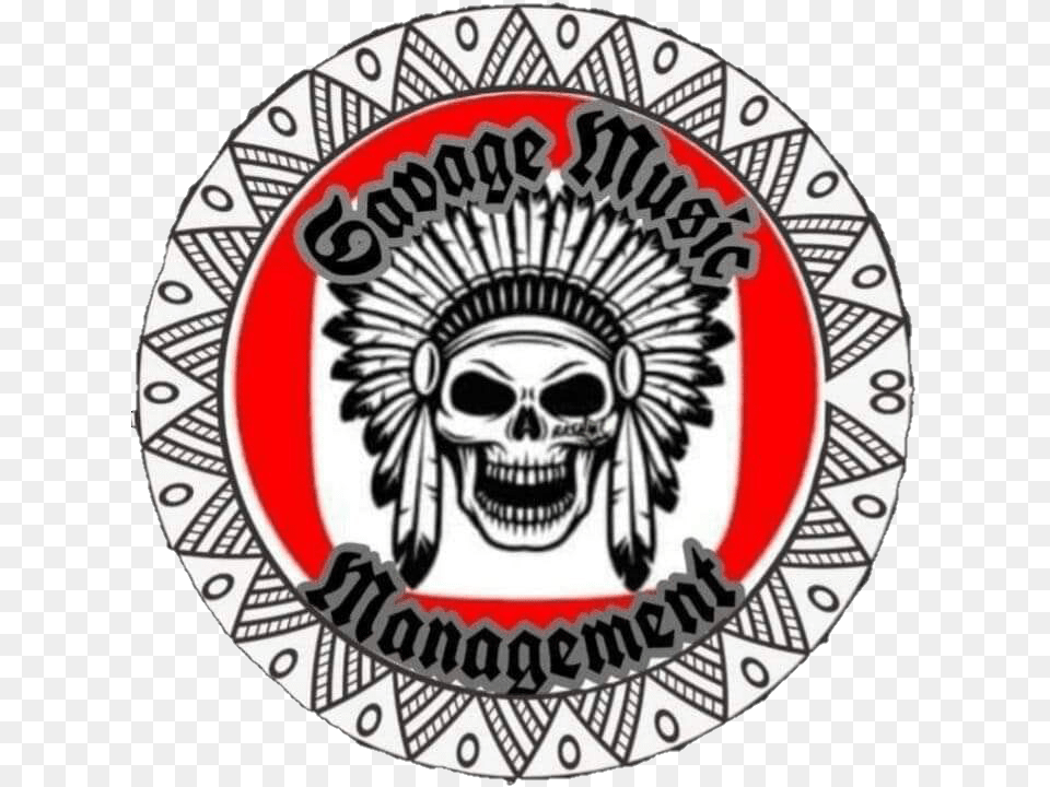 Savage Music Management Native American Skull, Emblem, Symbol, Sticker, Face Free Png Download