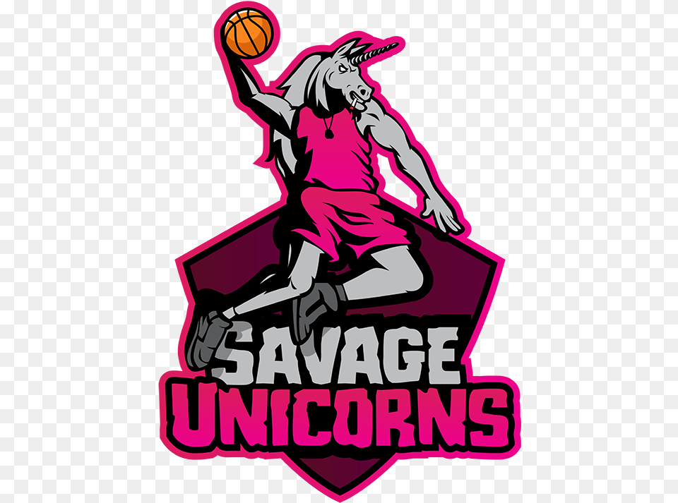 Savage Unicorns Clipart Download Dribble Basketball, Person Free Png