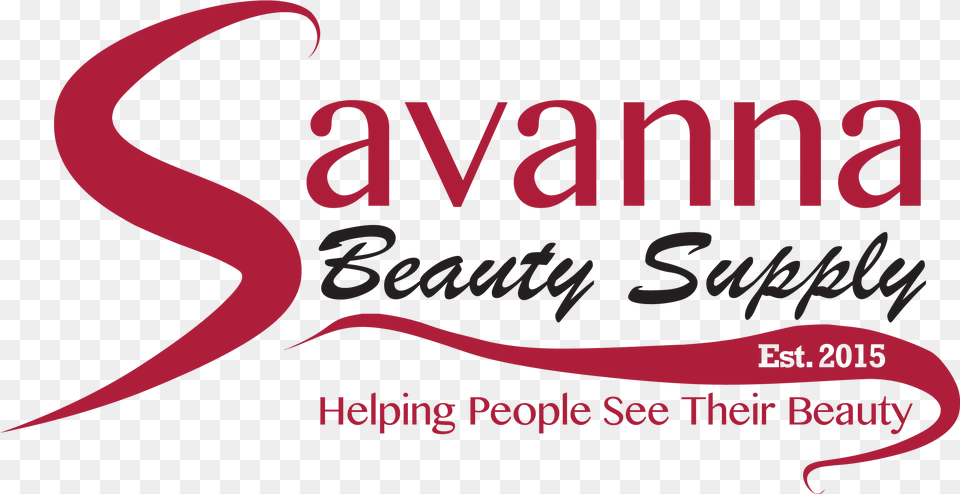 Savanna Beauty Supply Calligraphy, Text Png Image