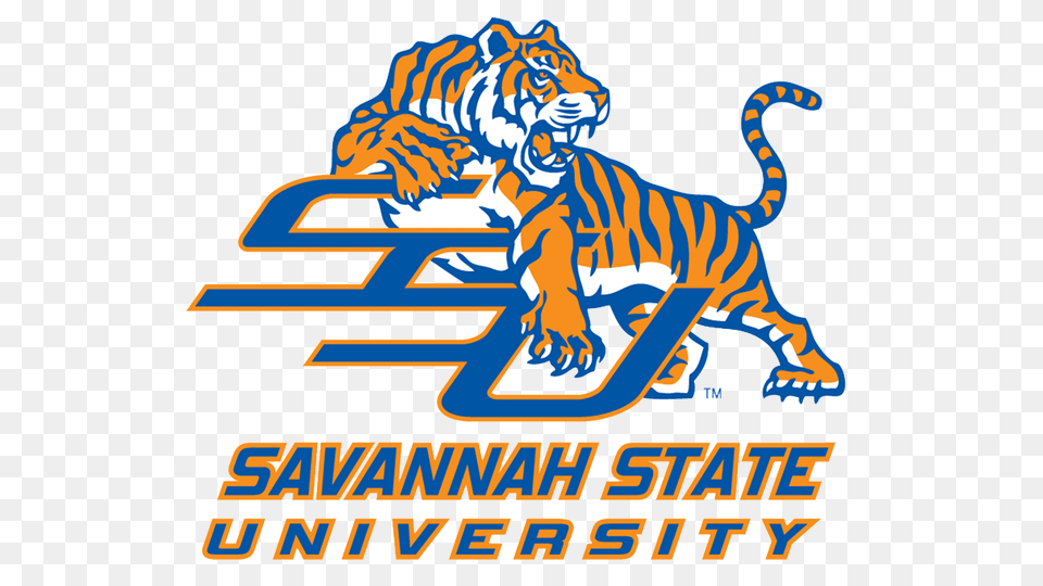 Savanna State University Logo, Animal, Zoo, Mammal, Tiger Free Png