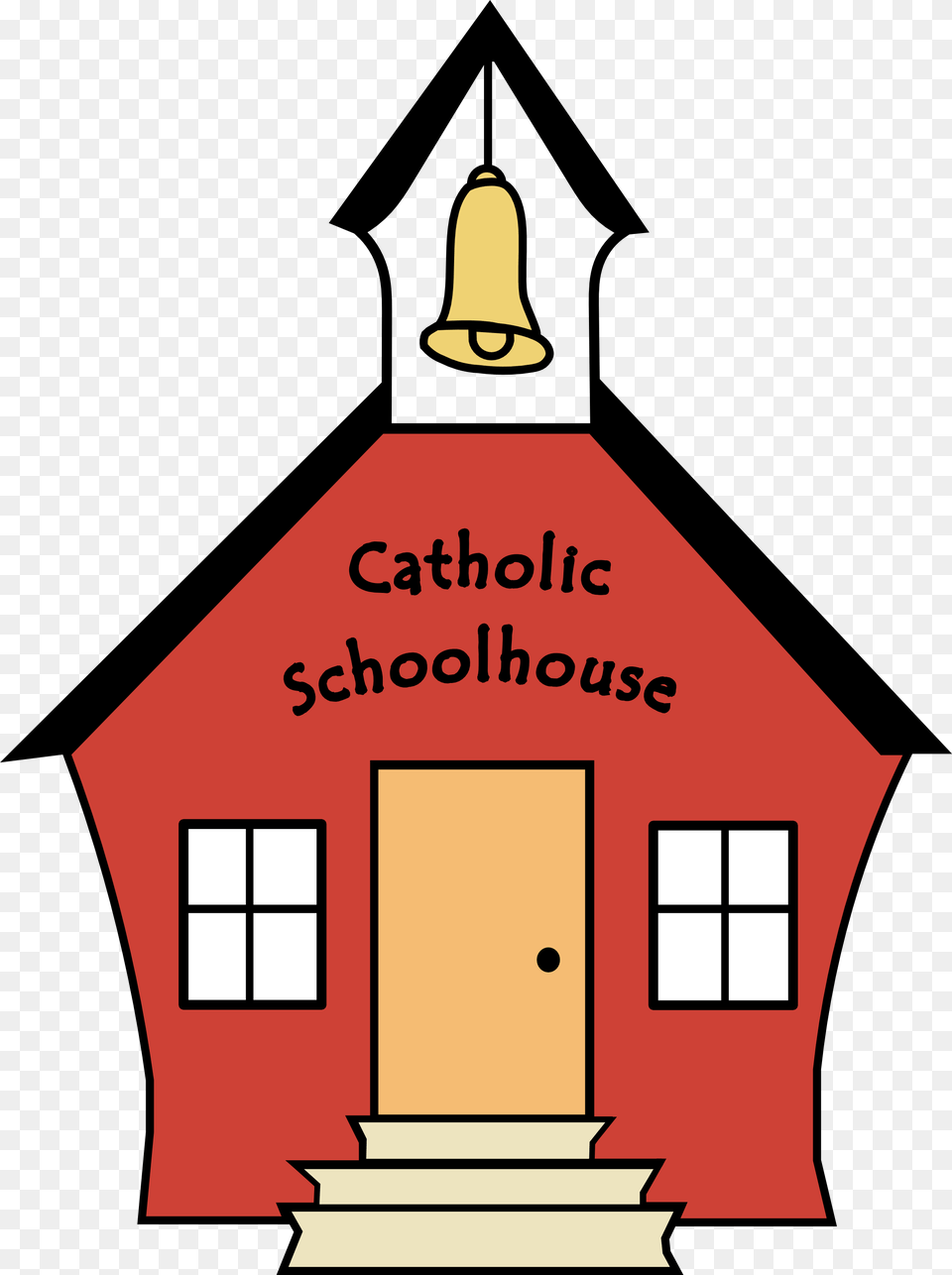 Save Catholic Schoolhouse, Architecture, Bell Tower, Building, Tower Png