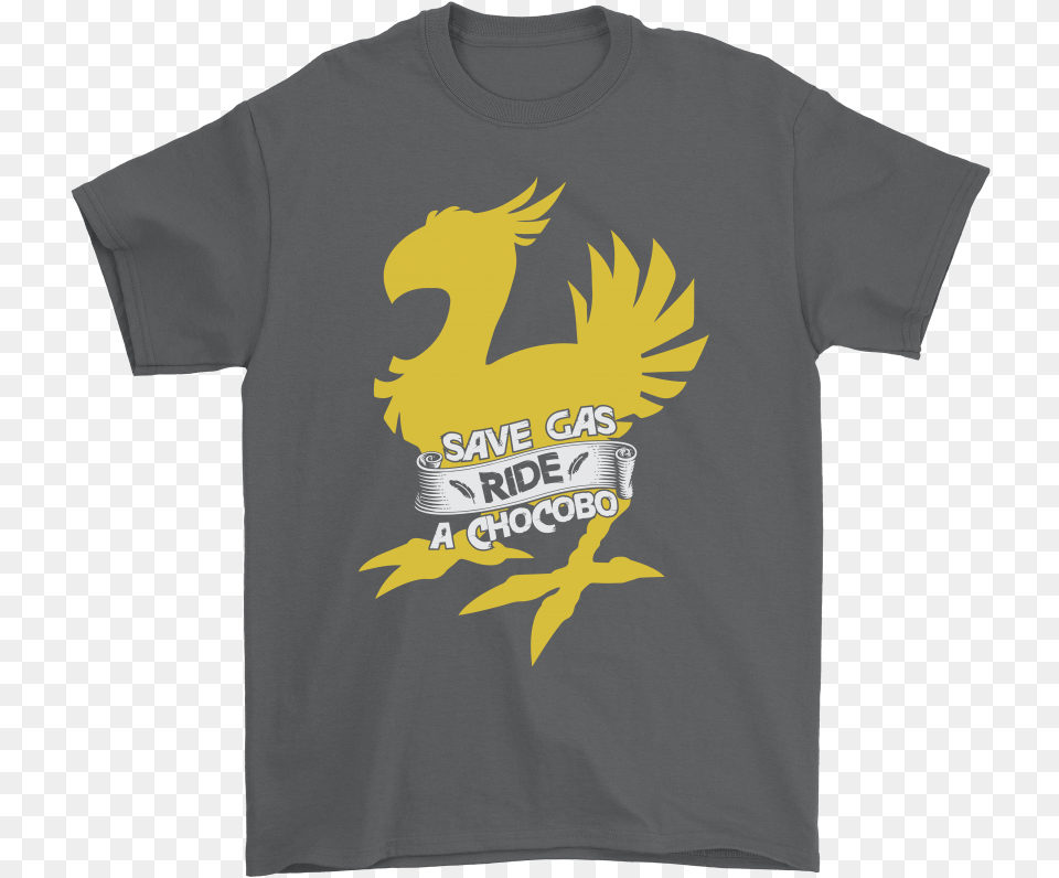 Save Gas Ride A Chocobo Final Fantasy Christmas Harry Potter Shirt, Clothing, T-shirt, Logo Png